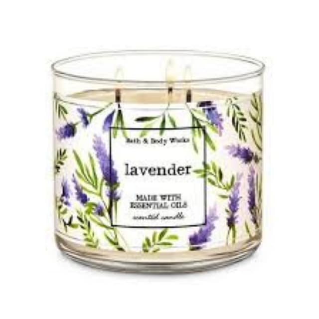 BATH AND BODY WORKS  Lavender Rose 3 Wick Candle